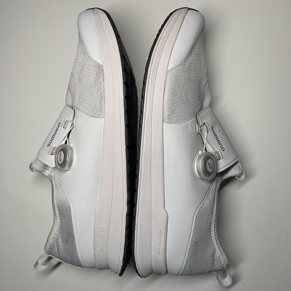 Shimano White Cycling Spinning Shoes IC3 SH-IC300W Woman EU Size 44 US 11.2 - Picture 13 of 13